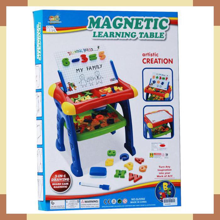 Jual Mainan Edukasi Anak - Magnetic Learning Table Board Papan Tulis ...