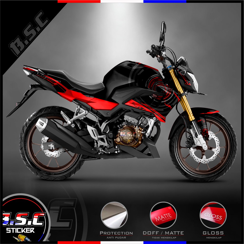 Jual Sticker Decal All New CB 150R V4 Motif Techno Red | Shopee Indonesia
