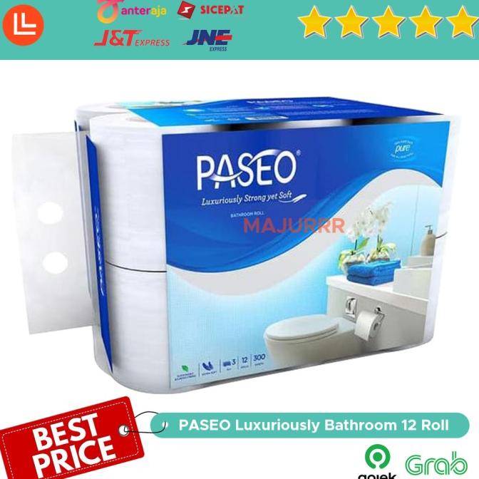 Jual Tissue PASEO Elegant TOILET 12 ROLL 3 Ply / Tisu Toilet Premium ...