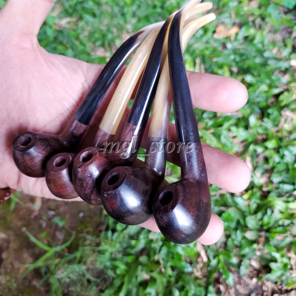 Jual Pipa once rokok tanduk dan kayu galih sonokeling model cangklong ...