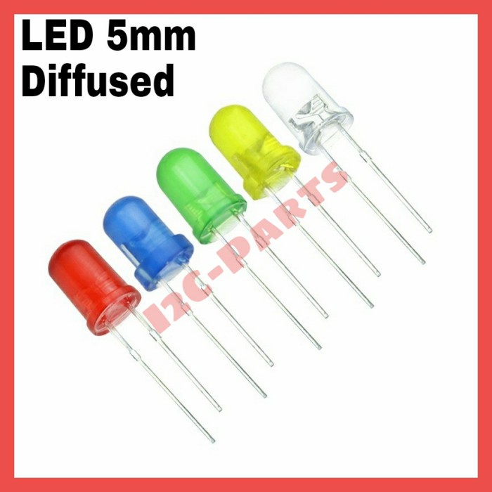 Jual LED 5mm Dioda Diode 5 mm Diffused | Shopee Indonesia