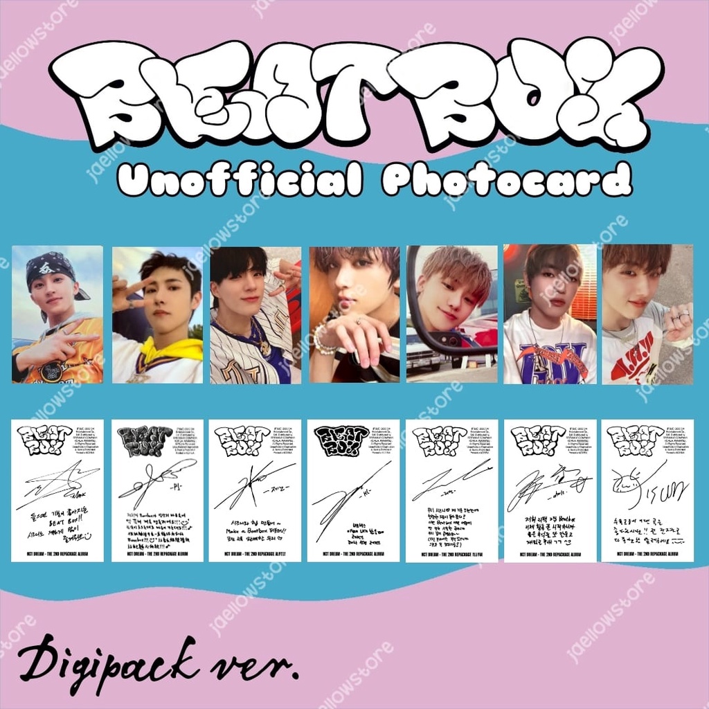 Jual BEATBOX NCT DREAM PHOTOCARD PC JAEMIN JENO RENJUN MARK