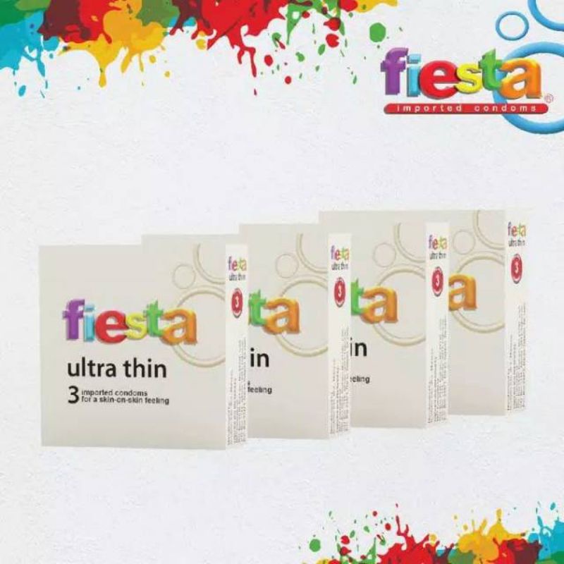 Jual Kondom Fiesta Ultra Thin Isi 3 Tanpa Box Nya Shopee Indonesia