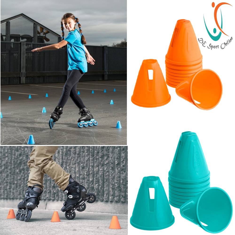 Jual SET KERUCUT SLALOM AND FREESTYLE SEPATU RODA SKATEBOARD INLINE ...