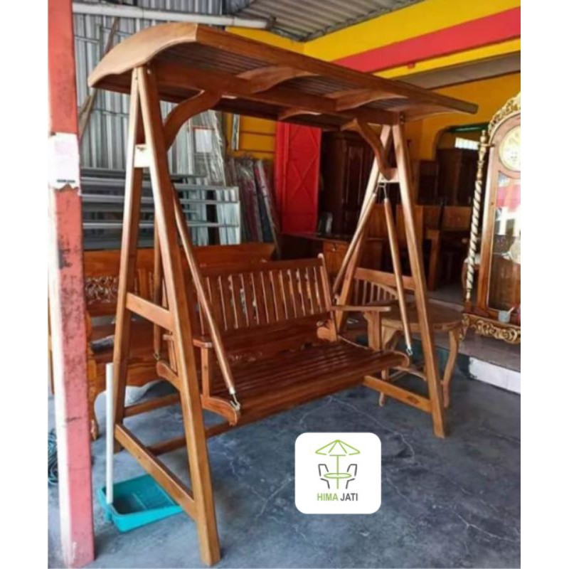 Jual Ayunan Swing Kayu Jati Unfinished Bergaransi Shopee Indonesia