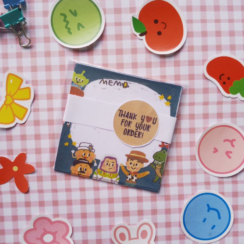 PRINT MEMOPAD UKURAN X cm BISA CUSTOM PAKAI LEM KETEBALAN 80 GSM  MEMOPAD TERMURAH MEMO PRINT LUCU