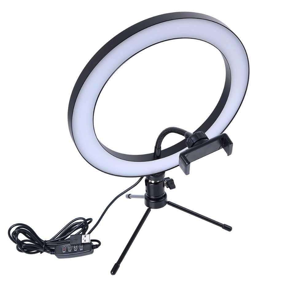 Jual Lampu Lightning Ring Light LED 120 LED 10" Holder + Tripod Video