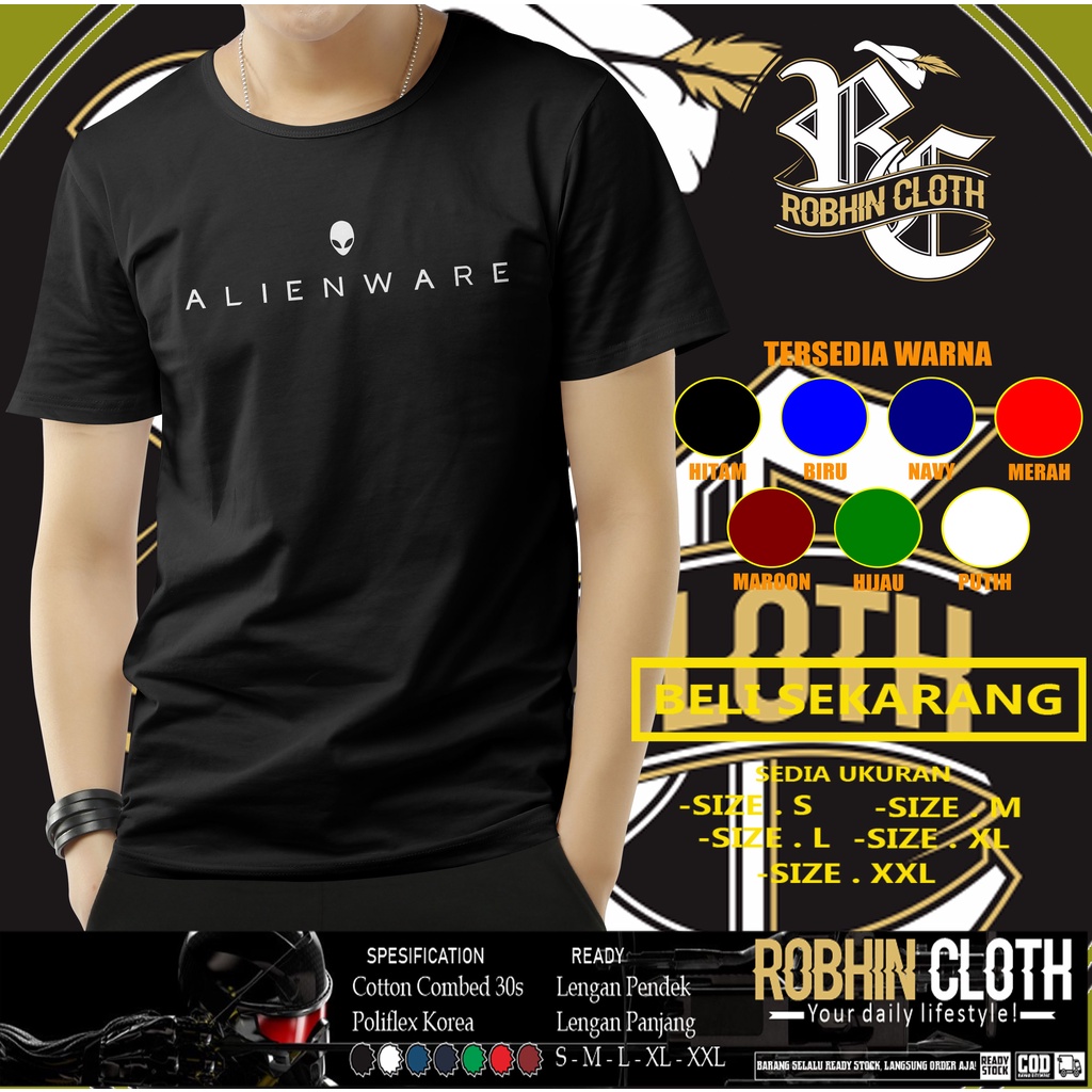 Jual Kaos Alienware Logo Baju Game | Shopee Indonesia
