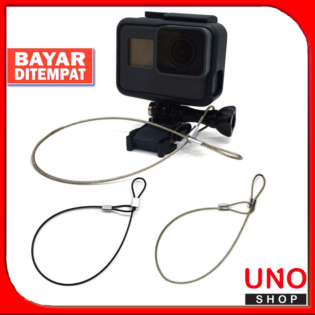 Jual Anti Lost Wire Rope Tali Pengaman Action Cam Gopro Kogan Yi Cam