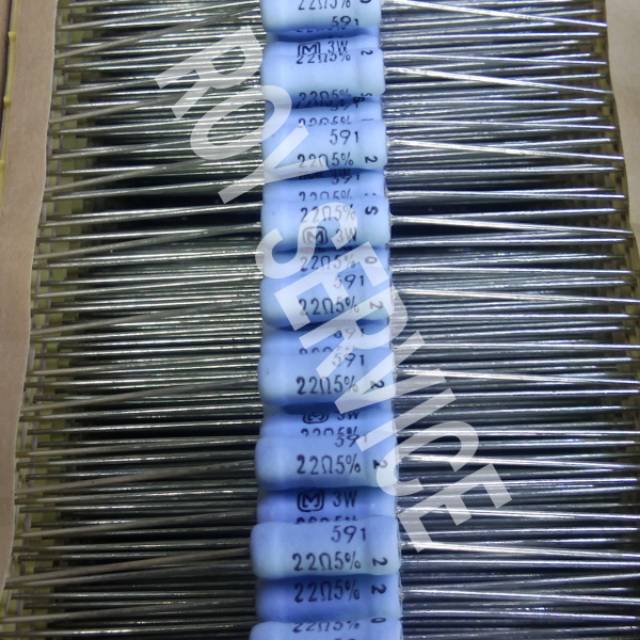 Jual Resistor 22 Ohm 3W Original Panasonic / R22 3W Original Panasonic ...