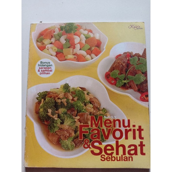 Jual Buku Masakan - Menu Favorit & Sehat Sebulan | Shopee Indonesia