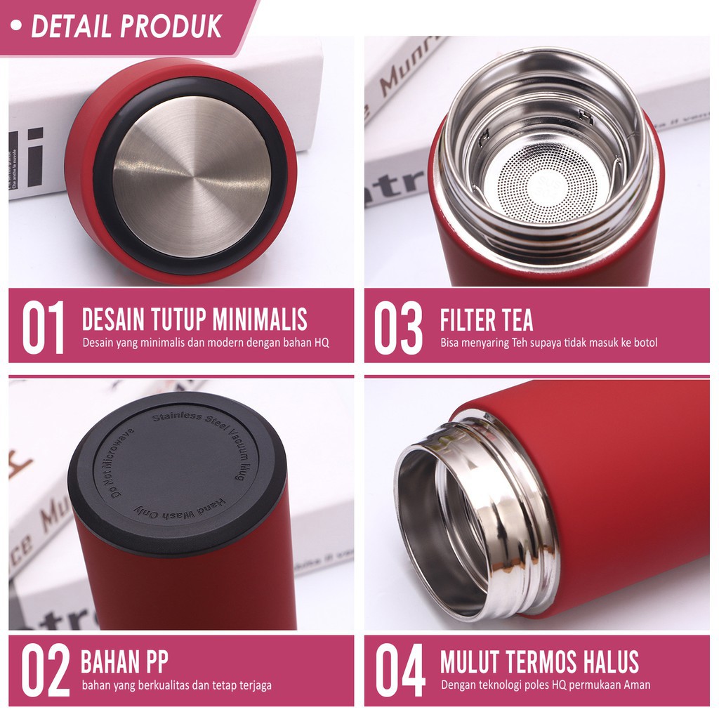 Jual MATOUGUI - Botol Minum Termos Stainless Steel Tahan Suhu Tinggi ...