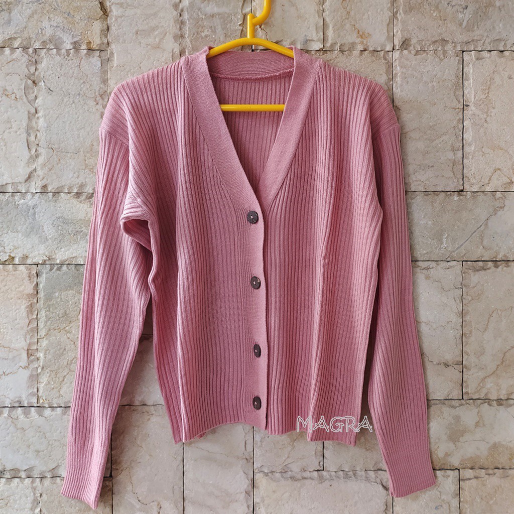 Jual Cardigan Crop Rajut Premium Lembut Magra all size fit to L