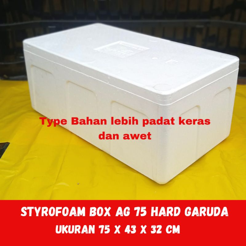 Jual styrofoam box AG 75 garuda tinggi 32 cm / sterofoam box besar
