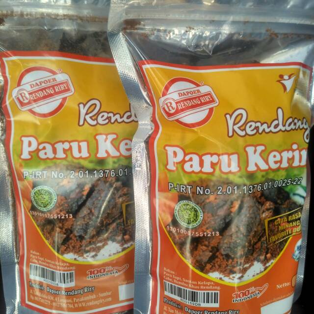 Jual Rendang Paru Kering Riry | Shopee Indonesia
