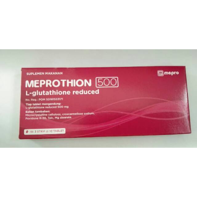 Jual MEPROTHION 500 ( SUPLEMEN UNTUK KULIT ) | Shopee Indonesia