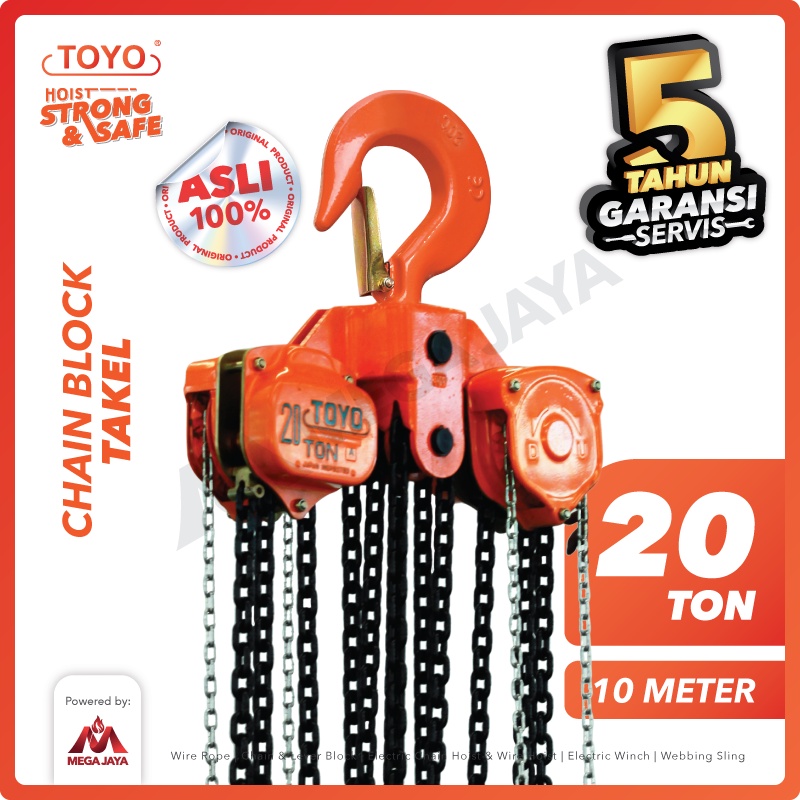 Jual TOYO Chain Block / Takel 20 Ton x 10 Meter | Shopee Indonesia