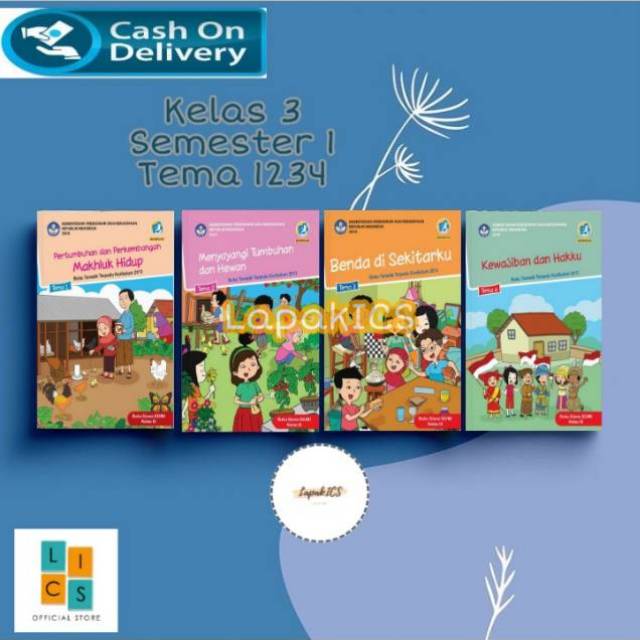Jual Paket Buku SD Kelas 3 Semester 1 Tematik Terpadu Revisi 2017-2018 ...