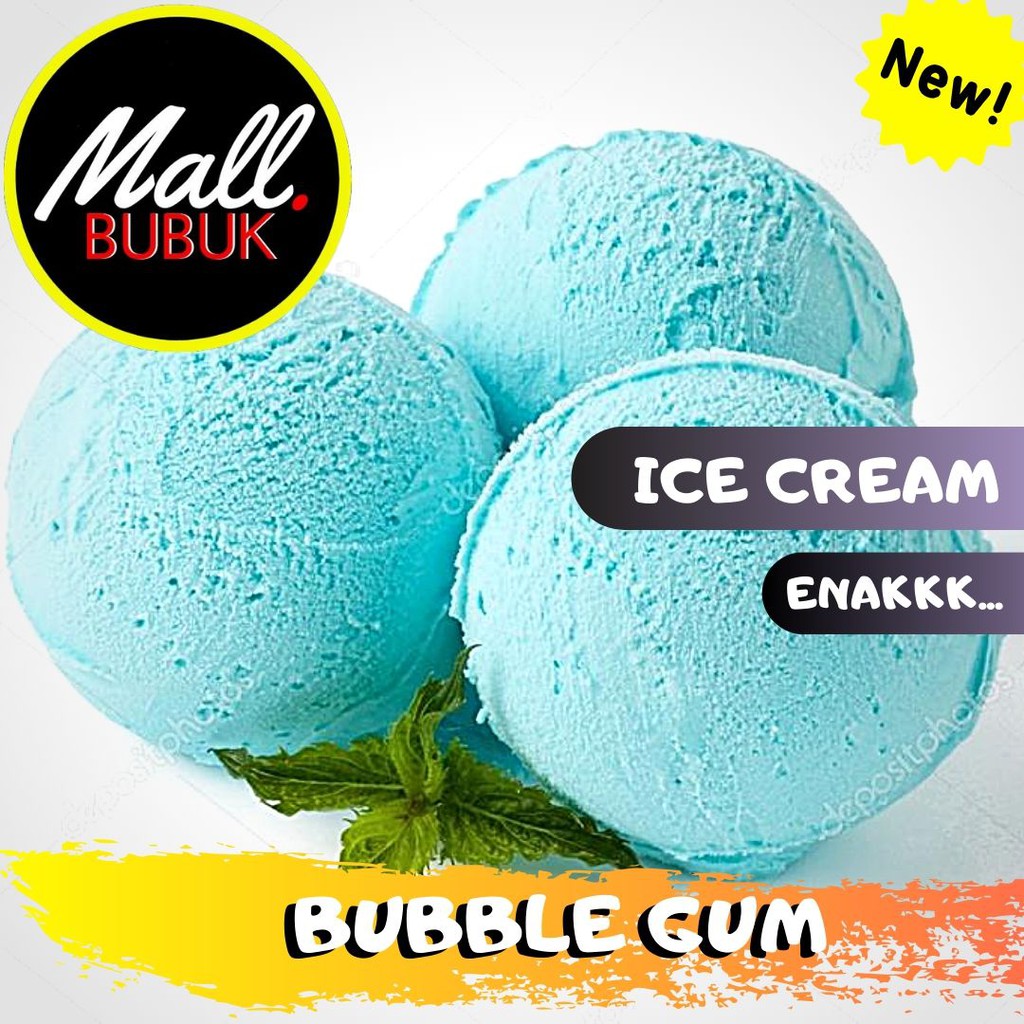 Jual HARD ICE CREAM rasa Bubble Gum 1Kg - Bubuk ICE CREAM rasa Bubble
