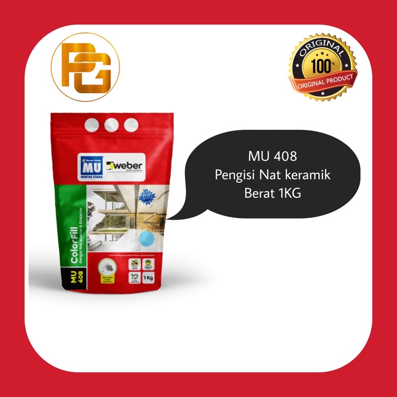 Jual MU 408 Pengisi Nat Keramik Original 1Kg / Pengisi Nat Lantai ...