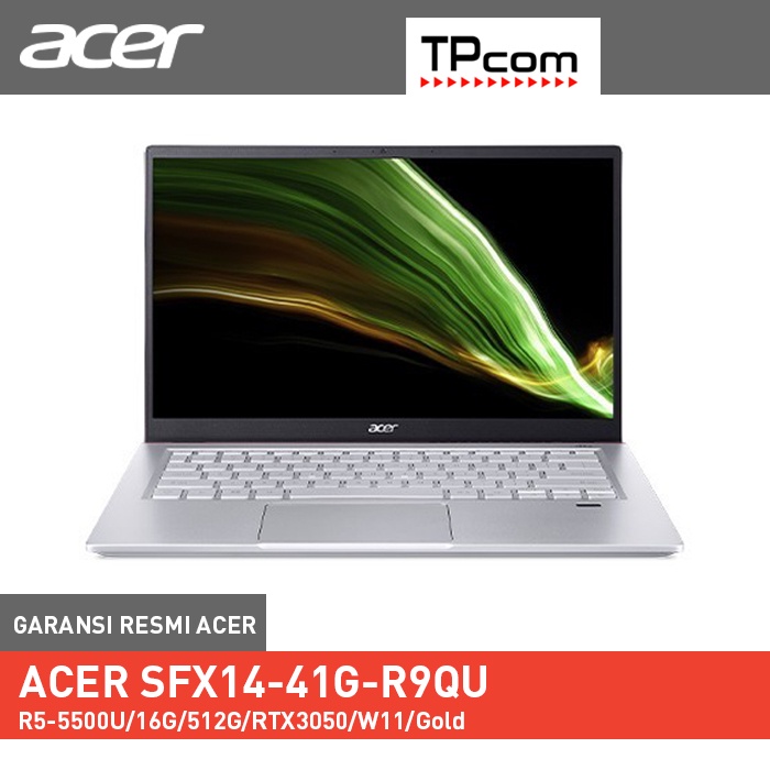 Jual Acer Swift X Sfx14 41g R9qu R5 5500ufhd 100 Srgb16gb Lpddr4x