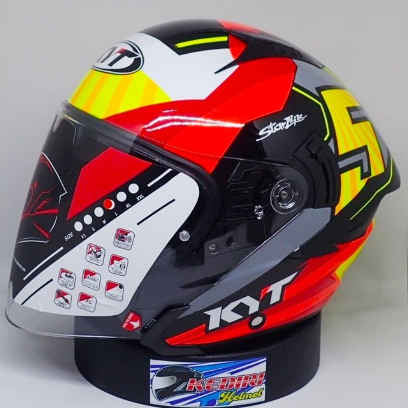 Jual Helm KYT NFJ FLUX JAUME MASIA Shopee Indonesia