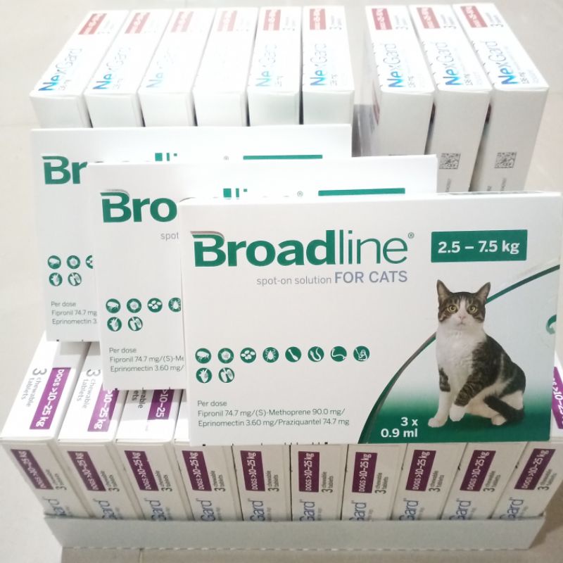 Jual Obat Kutu Scabies Dan Cacing Kucing Broadline L Kg Box Shopee Indonesia