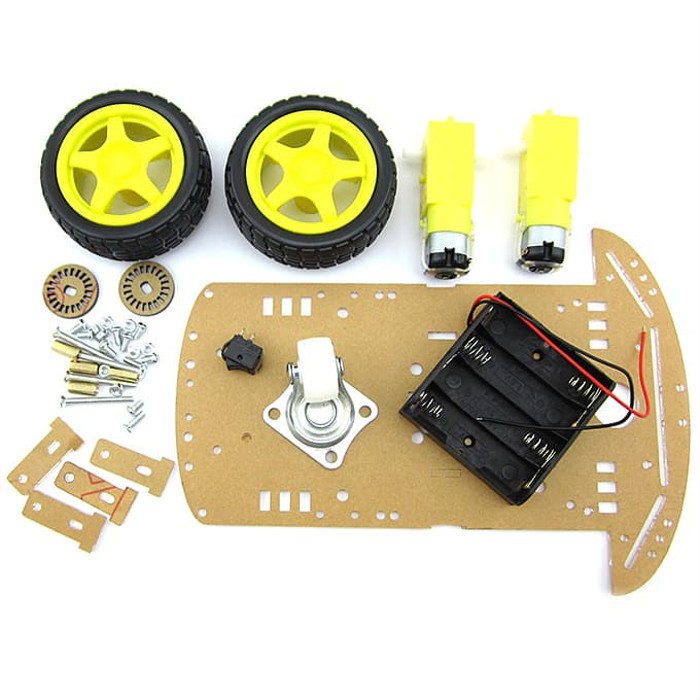 Jual smartcar 2wd chasis 1layer diy arduino robot (sumo, line follower ...