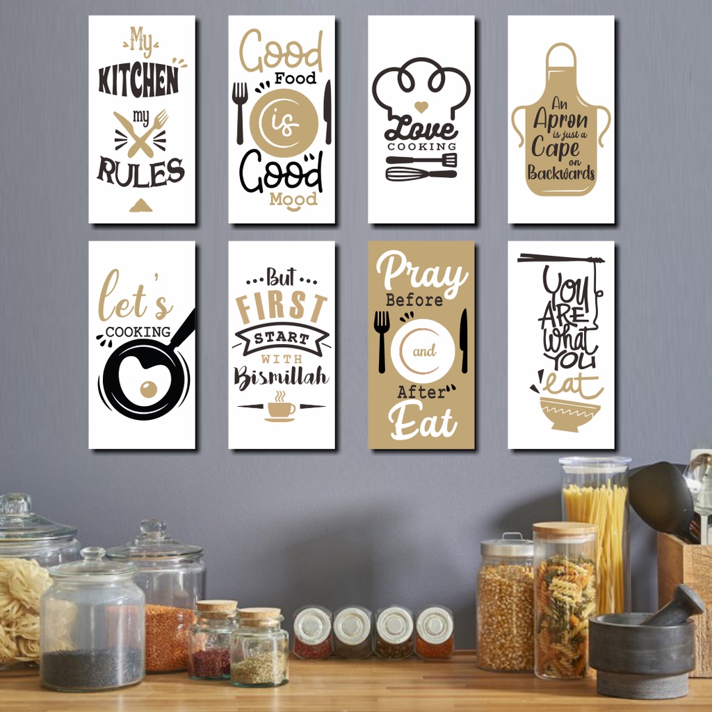Jual BEST SELLER DAPUR Dekorasi Hiasan Dinding Poster Kayu Pajangan