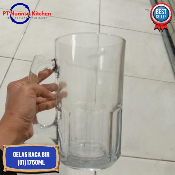 Jual Produk Terbaik Gelas Bir Jumbo 1750ml Gelas Jumbo Gelas Beer Gelas Kaca Glass 2751