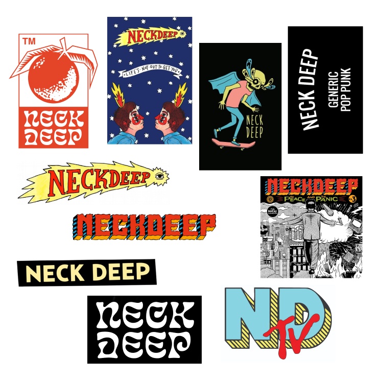 Jual Neck Deep Sticker Pack Vinyl - 10pcs | Shopee Indonesia