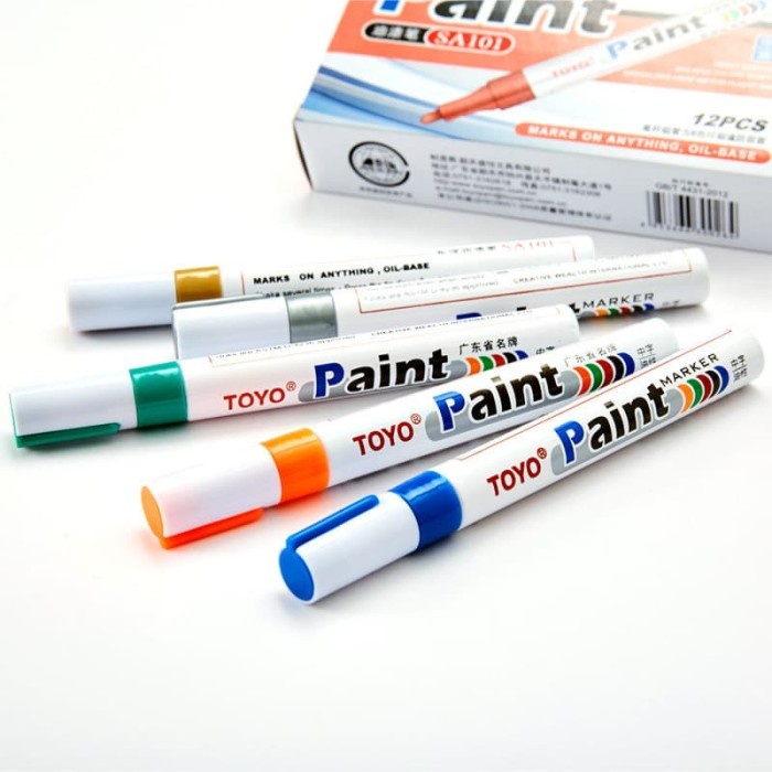 Jual d0220vv Spidol Ban Mobil Motor Toyo Paint Marker Pen Original Oil ...