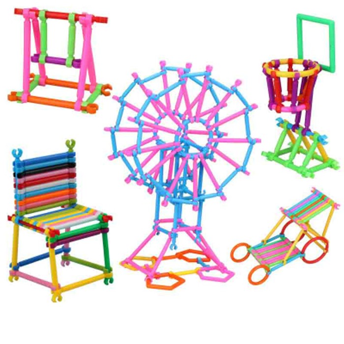 Jual [COD] Mainan Edukasi Anak Cewek Cowok Building Blocks Stick 500 ...
