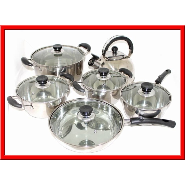 Jual STOK BARU! - PANCI SET/COOKWARE SET FULL STAINLESS - PANCI SET ...