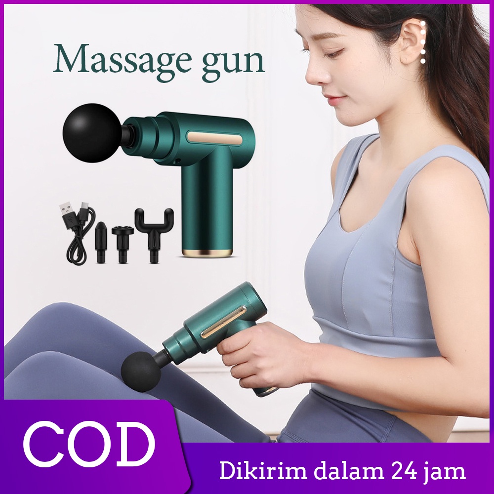 Jual Massage Gun Alat Pijat Elektrik Pijat Getar Deep Tissue Muscle