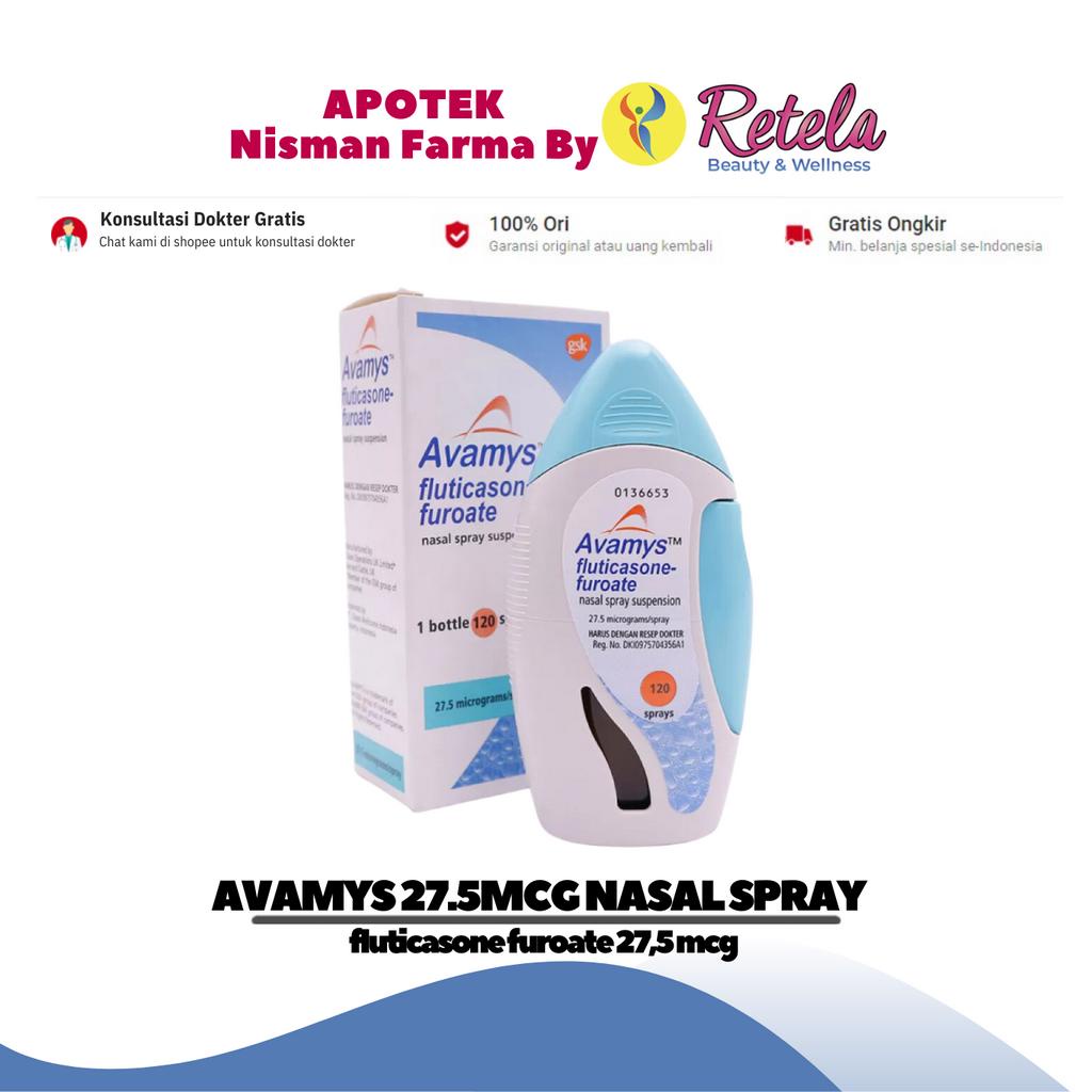 Jual AVAMYS 27,5MCG NASAL SPRAY ( fluticasone furoate 27,5 mcg