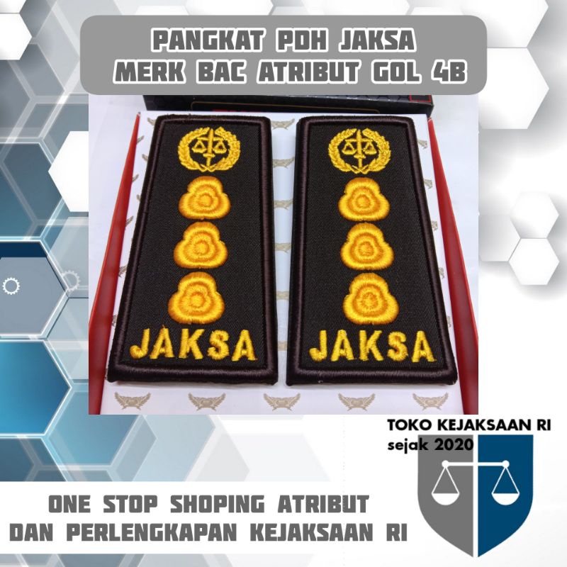 Jual Pangkat Pdh Bordir Gol 4b Ivb Jaksa Pangkat Kajari 4b Ivb