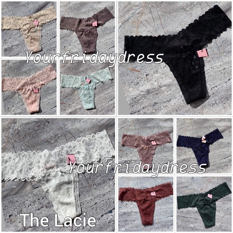 Jual The Lacie victoriaa secrett thong flower lace panties celana dalam ...