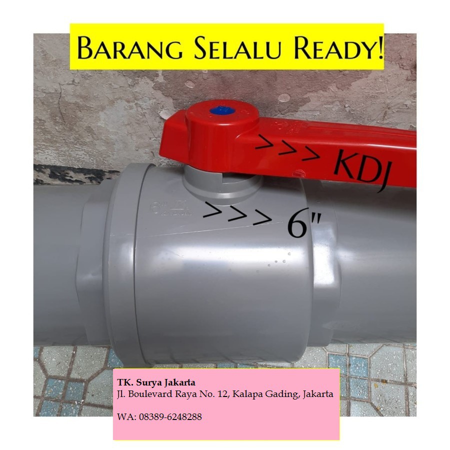 Harga Stop Kran Pvc 6 Inch