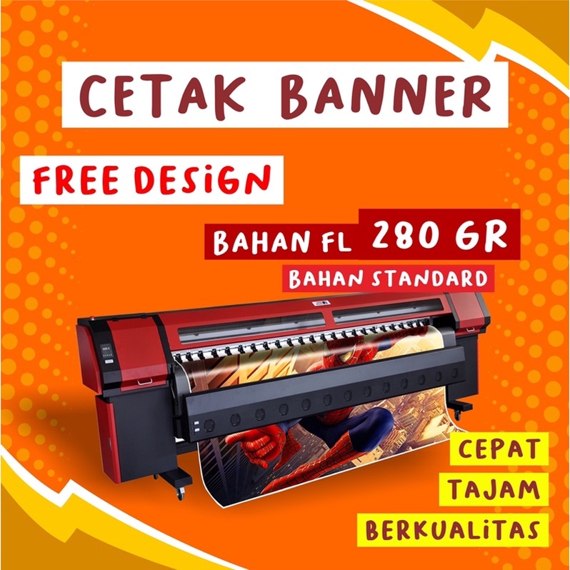 Jual Cetak Banner Spanduk Baliho Backdrop 280 Gram Tajam High Res