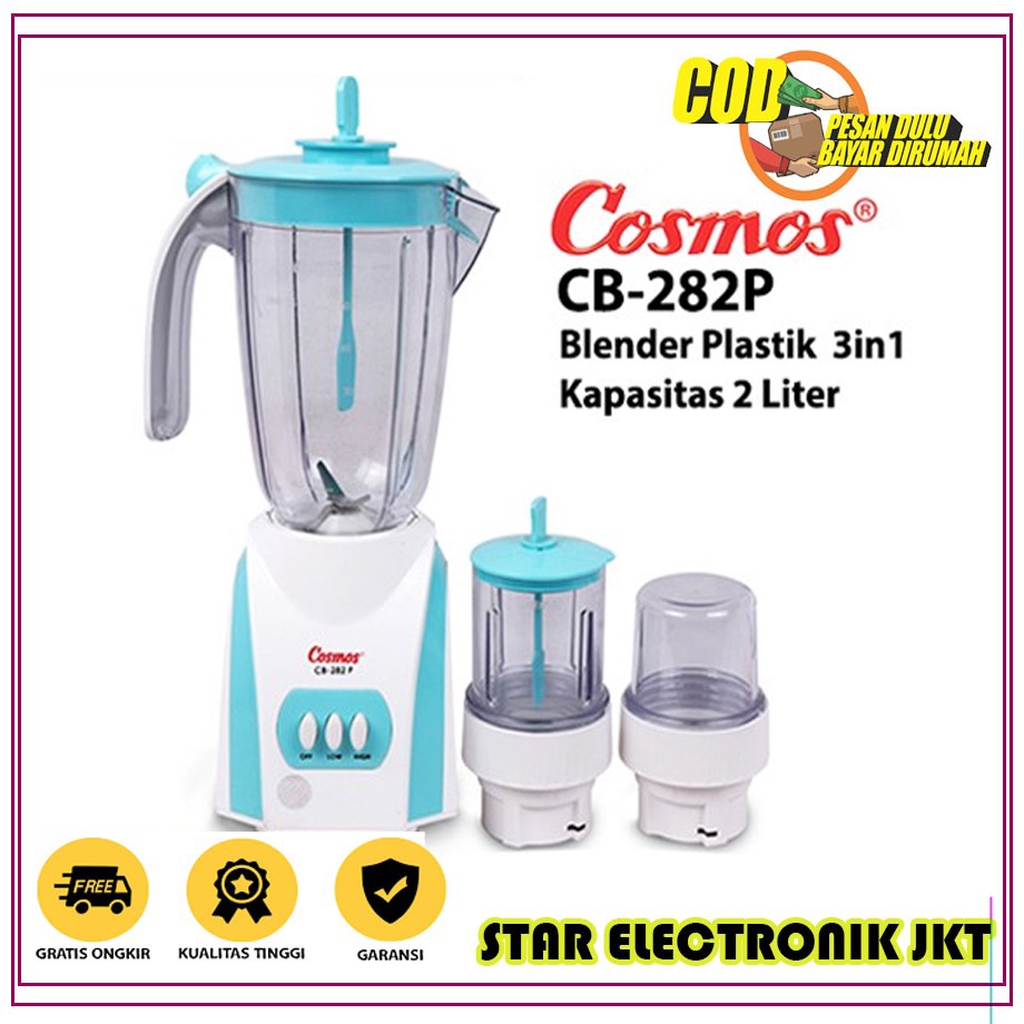 Jual COSMOS CB-282P Blender Dengan Kapasitas 2L - Body Mika | Shopee ...