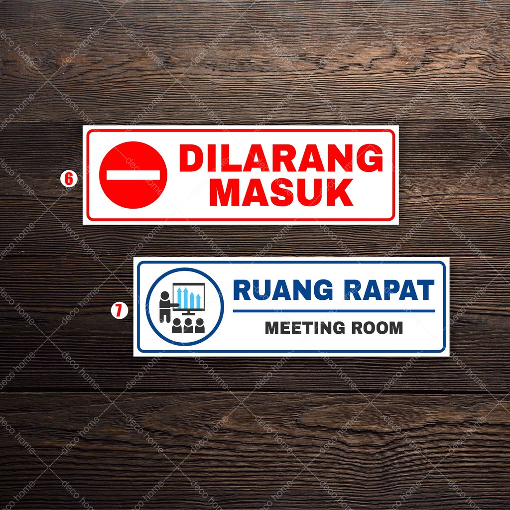 Jual Sticker STAFF ONLY| STIKER RUANGAN | STIKER PENANDA WATERPROF ...