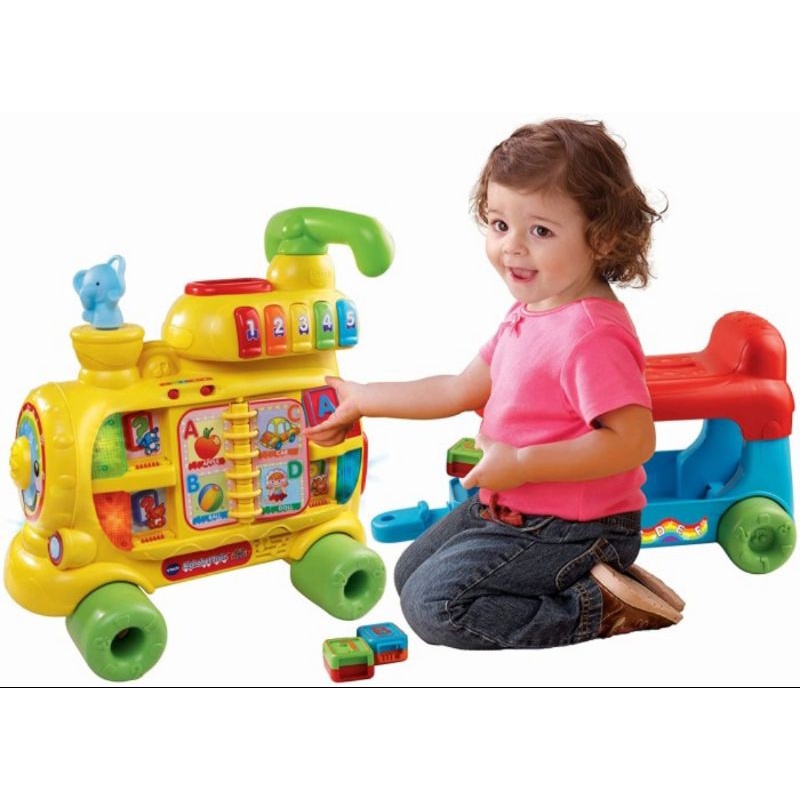 Jual Vtech Push and ride alphabet train kereta preloved mainan jalan ...