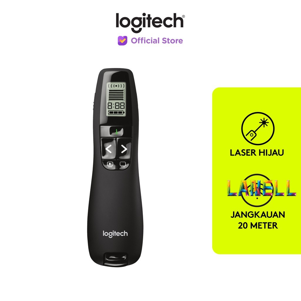 Jual Logitech R800 Profesional Presenter Green Light Laser Murah