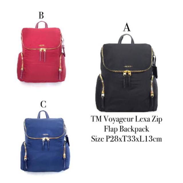 Tumi voyageur lexa zip flap backpack sale