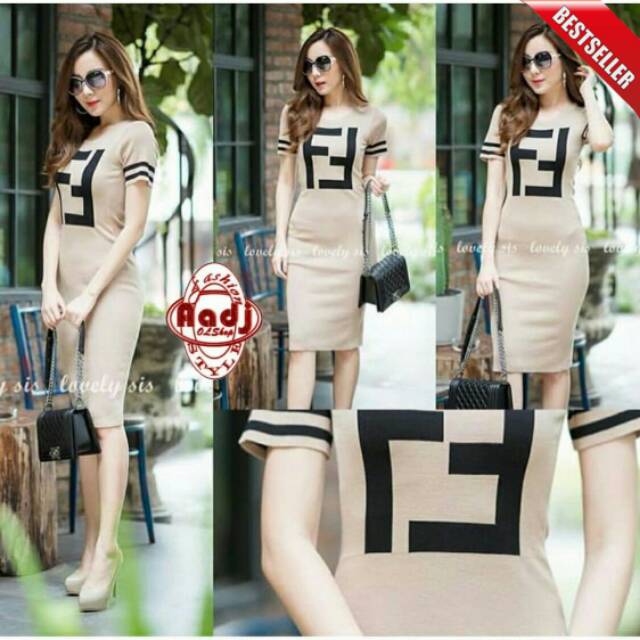 Baju cheap dress fendi