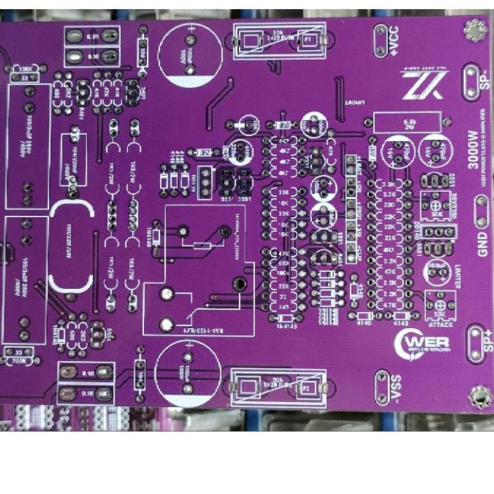 Jual #murah PCB Class D D2k5 Fullbridge Dual Feedback full fitur PCB