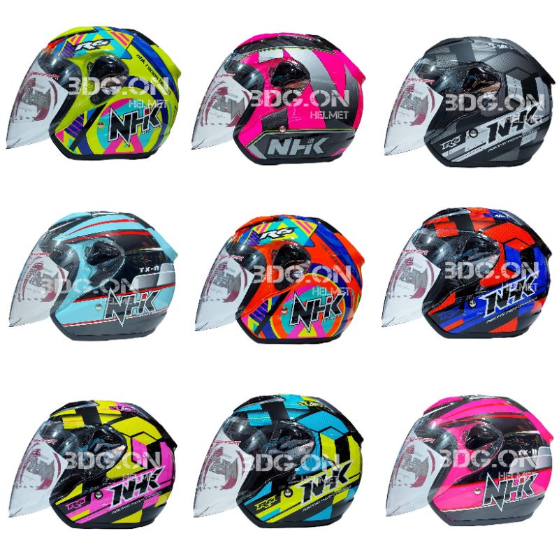 Jual HELM NHK R6 MOTIF CORAK TERBARU ORIGINAL Banyak Pilihan Warna ...
