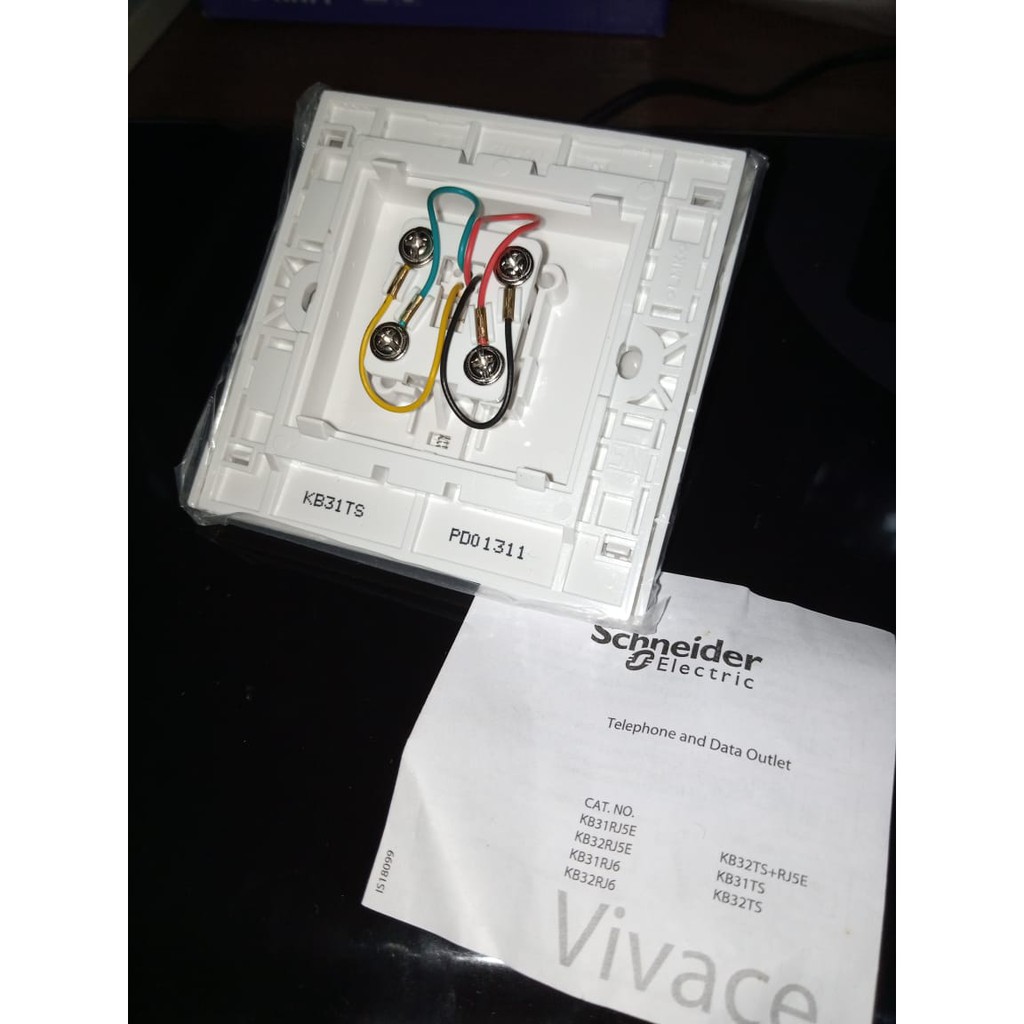 Jual Telephone Outlet Schneider/Clipsal 1gang RJ11 | Shopee Indonesia