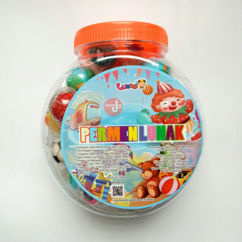 Jual [BISA COD] Permen Lunak Luvmi Viral Toples Isi 50 Pcs @ 10 G ...